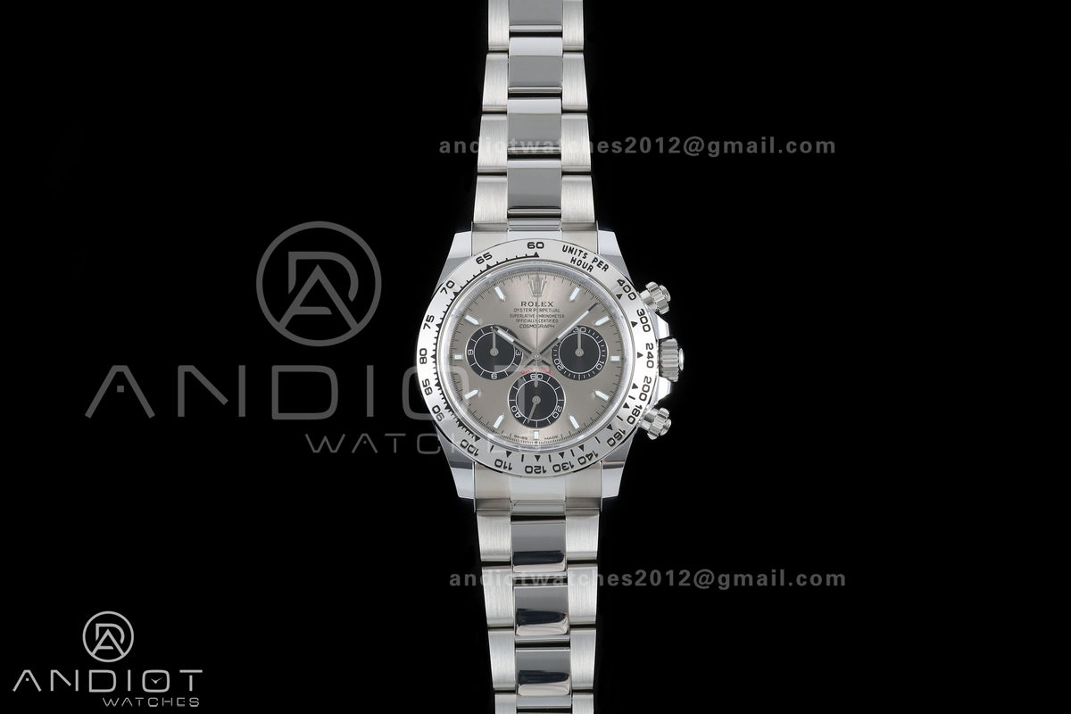 Daytona 126509 BTF 1:1 Best Edition Gray/Black Dial on SS Braclet DD4131 (Weighted)